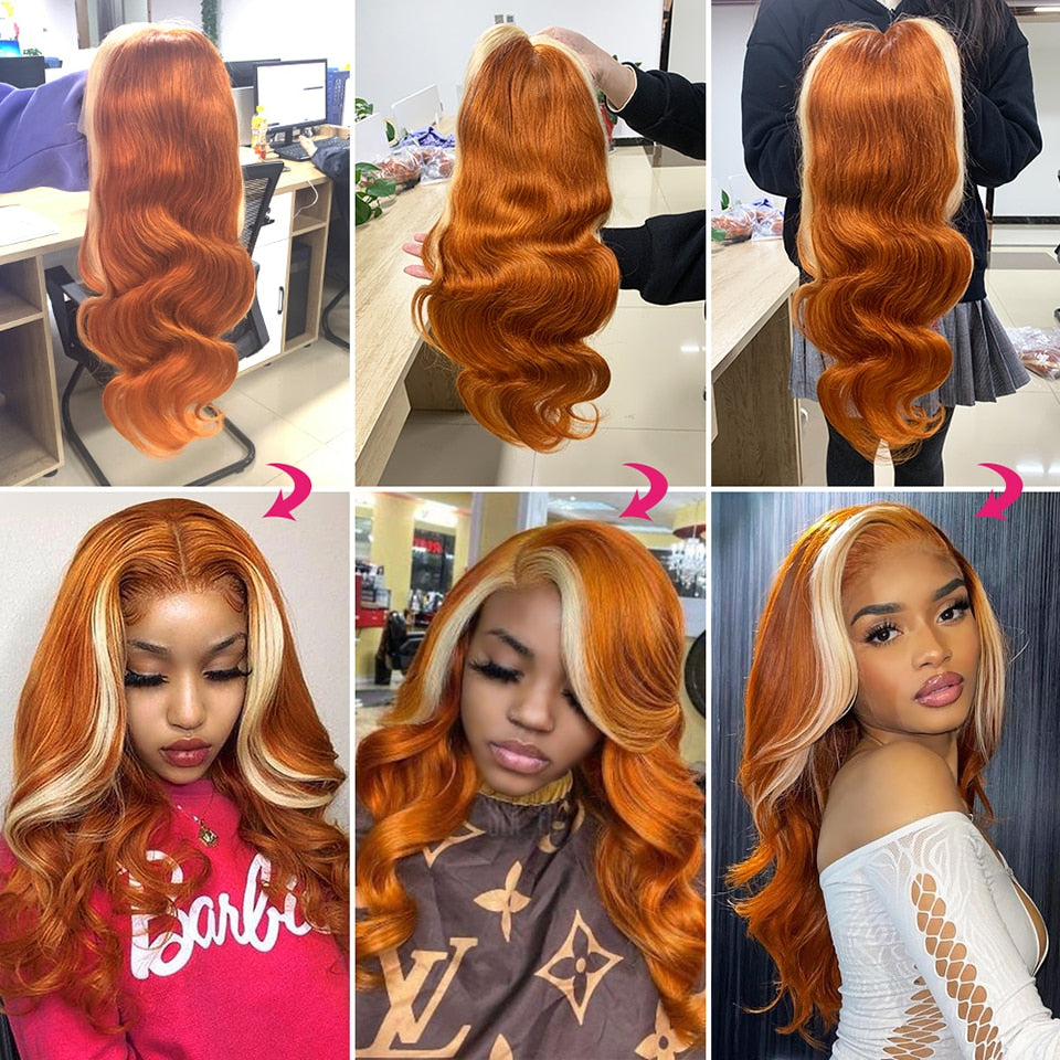 'Orange Bliss' Ginger Body Wave Lace Wig