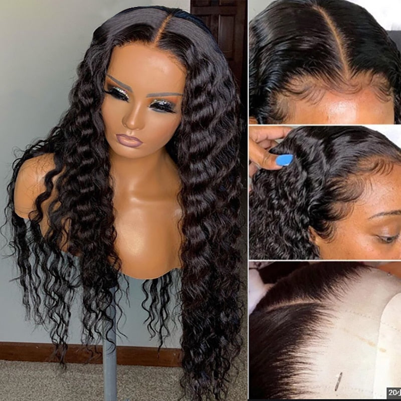 'Santorini' Loose Deep Wave Transparent Lace Wig