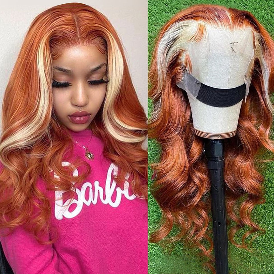 'Orange Bliss' Ginger Body Wave Lace Wig