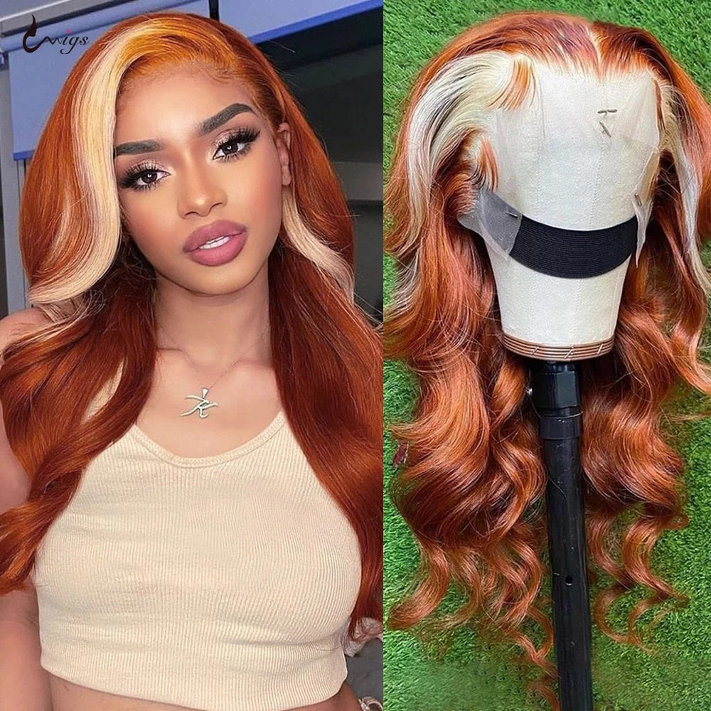 'Orange Bliss' Ginger Body Wave Lace Wig