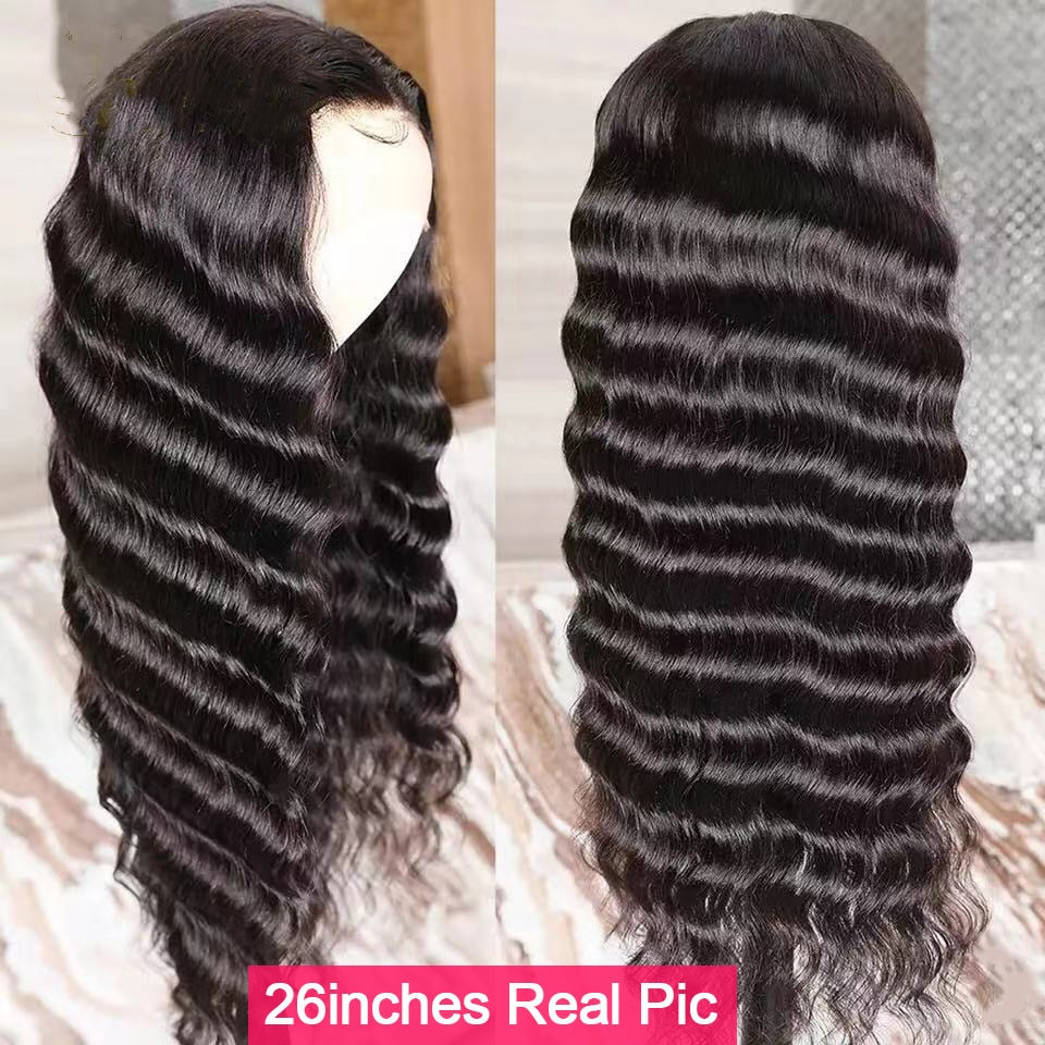 'Santorini' Loose Deep Wave Transparent Lace Wig